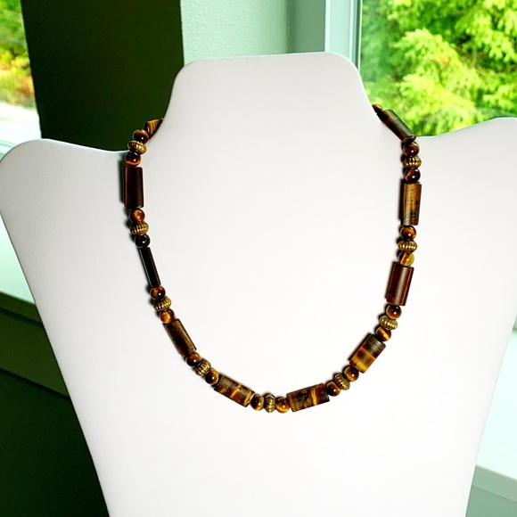 NWT Choker- Tigers Eye & Bali - Picture 3 of 5